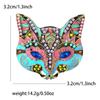 Cute Alloy Rhinestone Fox Mask Brooch Fashion High-End Men'S And Women'S Suits Cardigan Corsage Jewelry Pin