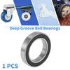 Motoforti 6907DDU Deep Groove Ball Bearings Lubricated Bearings Double Rubber Seal 35x55x10mm Black Silver Tone