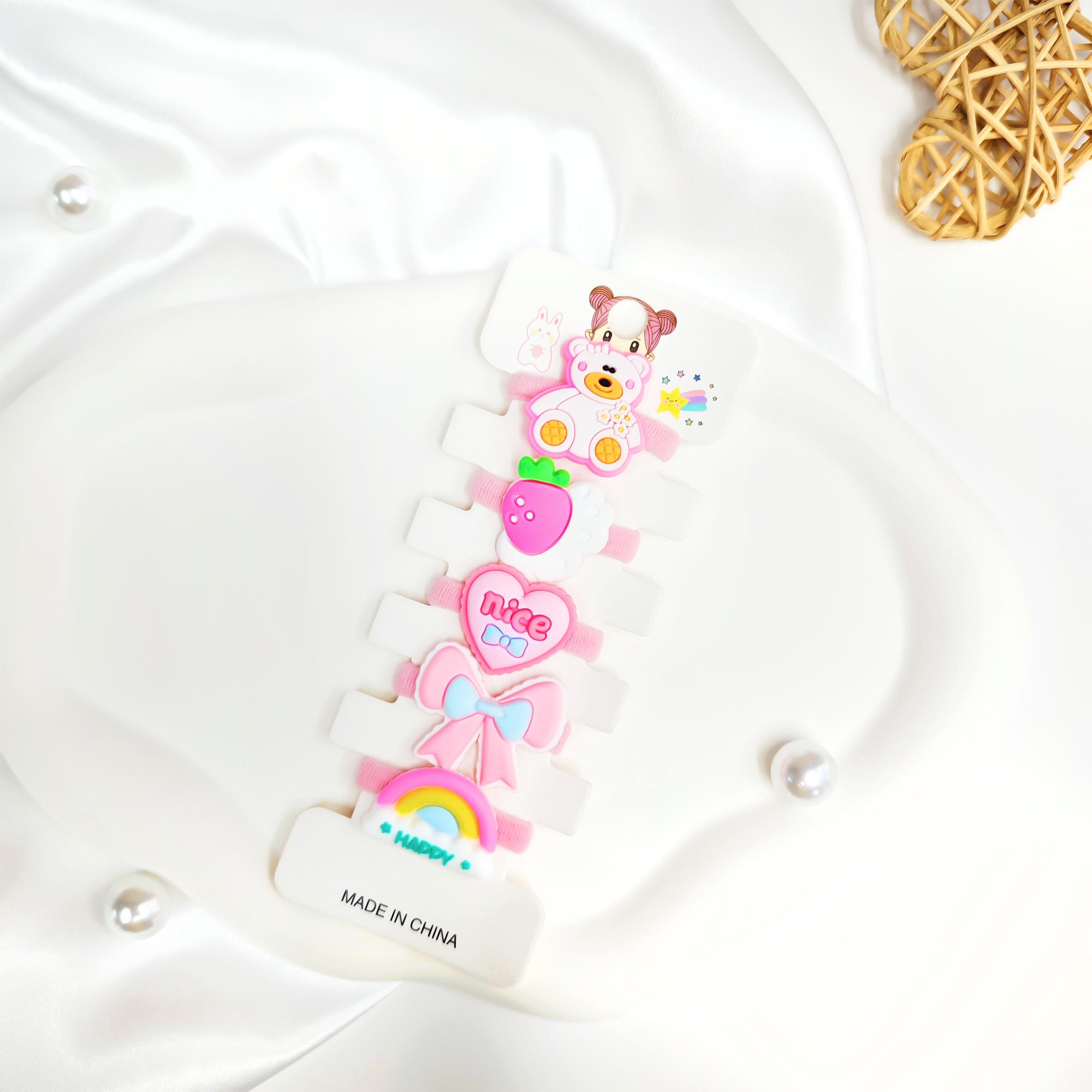 

10 шт./компл. детский головной убор, резинки для волос с героями мультфильмов, милые и симпатичные резинки для волос с хвостиком, летние милые аксессуары для волос для девочек Plastic