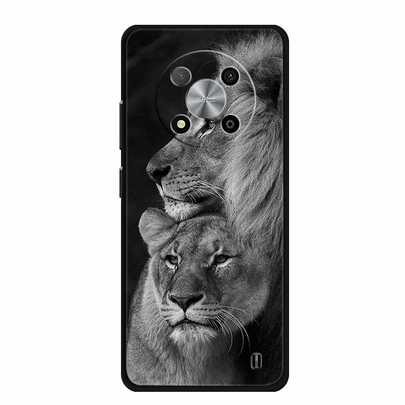 Capa Para ZTE Blade A73 5G Animais Silicone Macio TPU Capa de Telefone Para ZTE Blade A73 5G 7160N Capas Lobo Fruta Estampada Fofa Coque