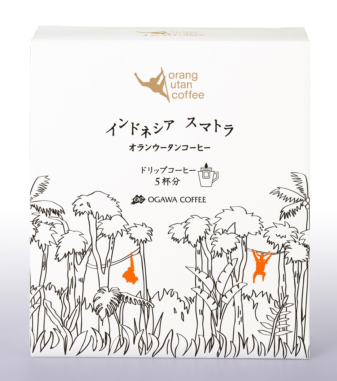 

Indonesian Sumatra Orangutan Coffee Drip Coffee 40g x 2