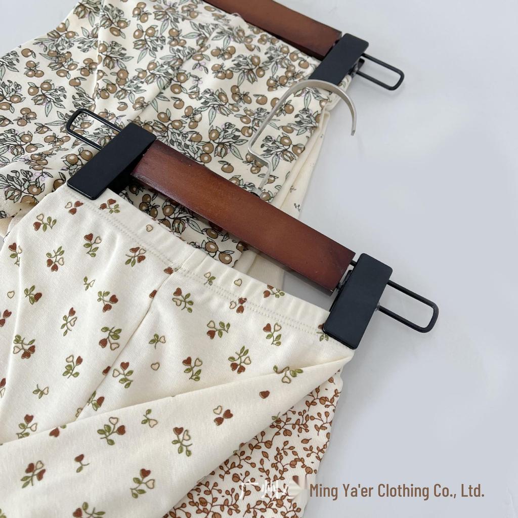 Danish-style Cotton Girls' Summer Pajama Set - Short Sleeve