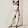 2026 TEMU Fashion Casual Women's Loose Wide-Leg Pants Mid-Low Waist Washed Denim Trousers