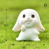 Sunmmer Rabbit Gift Figurines Fairy Garden Miniatures Resin Craft Landscape