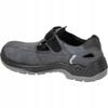Leather Suede Toe Cap Work Sandals Gray-Black Size 46 Laht 1 Pc