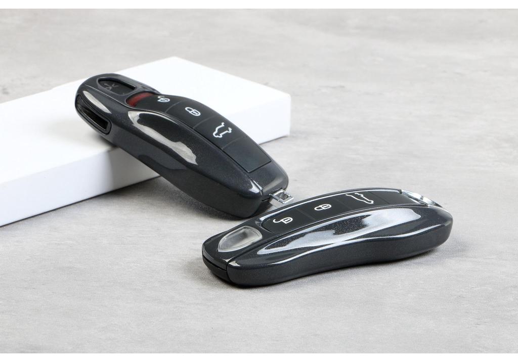 Porsche Agate Grey Key Shell for Cayenne, Macan, 911, Panamera, 718/Taycan