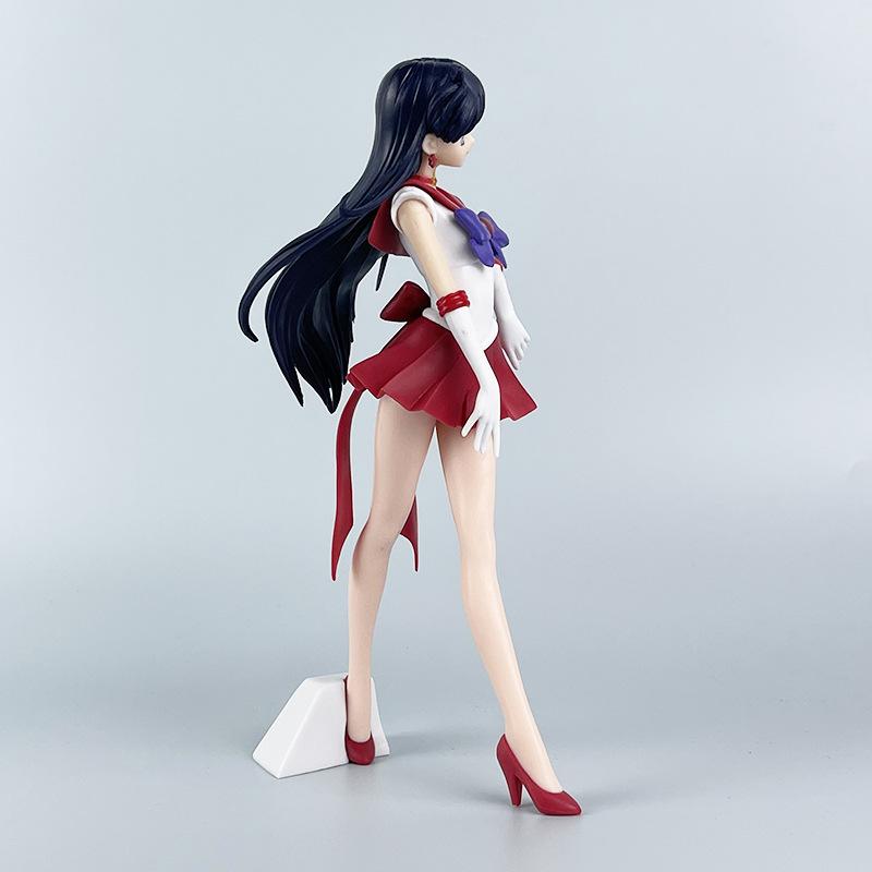 22cm Anime Hino Rei Ami Mars Mercury Figure Doll Girl Pvc Action Figurine Collectible Model Toy