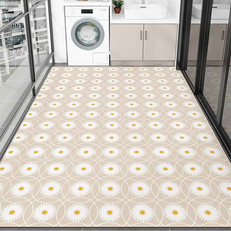 Balcony PVC Carpet Waterproof Non-slip Leather Floor Mat Can Be Cut Easy To Clean Foot Mats Large Area Home Decoration Rug