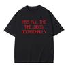 Kiss All The Time Disco Occasionally Same Style Print Tshirt Men Women Fashion  T Shirts Male Casual Pure Cotton Tshirts