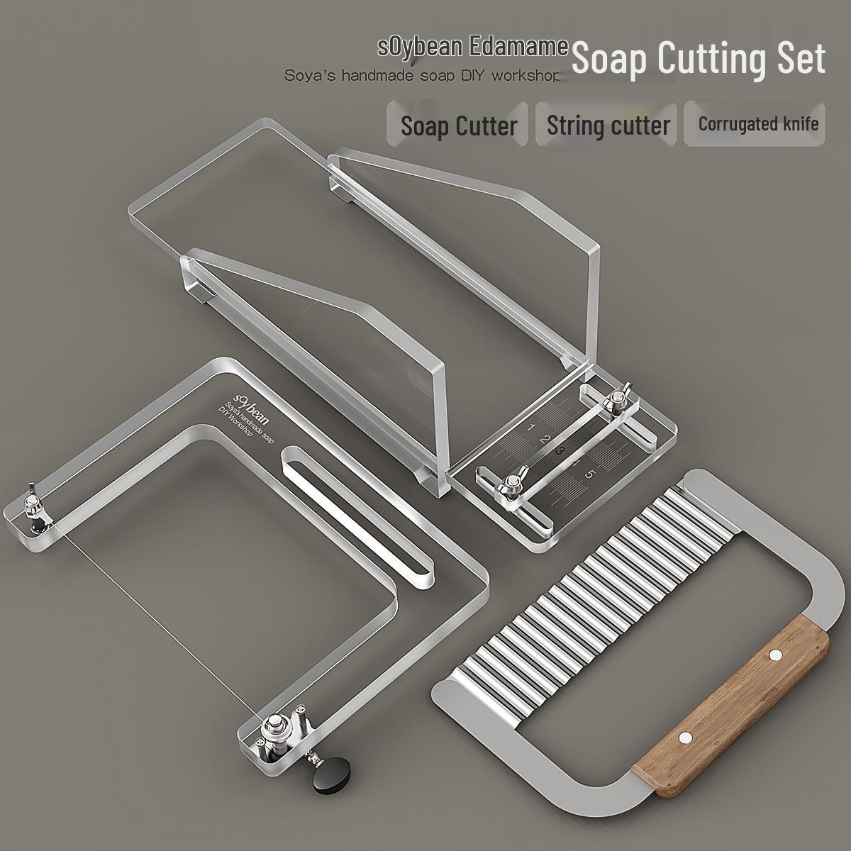 

Edamame Handmade Soap Cutter with Steel Wire Medium