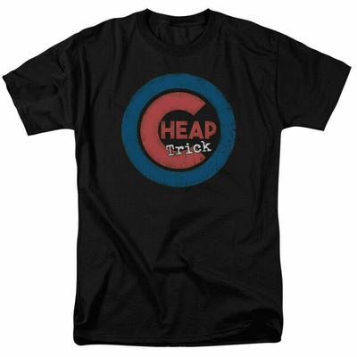 26 Cheap Trick Cheap Cub T-Shirt Lizenziertes Rock N Roll Band Merch Musik T-Shirt Schwarz Unisex T-Shirt