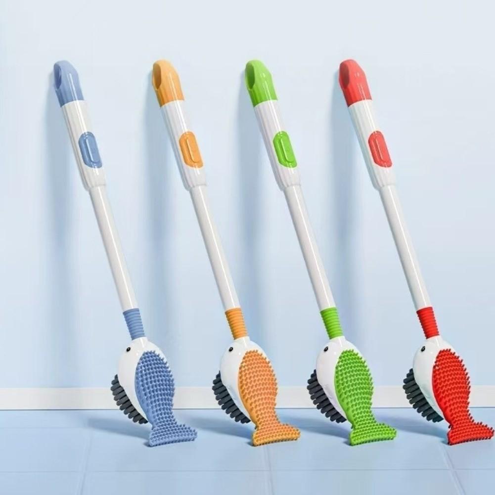 Effective No Dead Angle Toilet Brush with Suction Cup and Whale Shape
