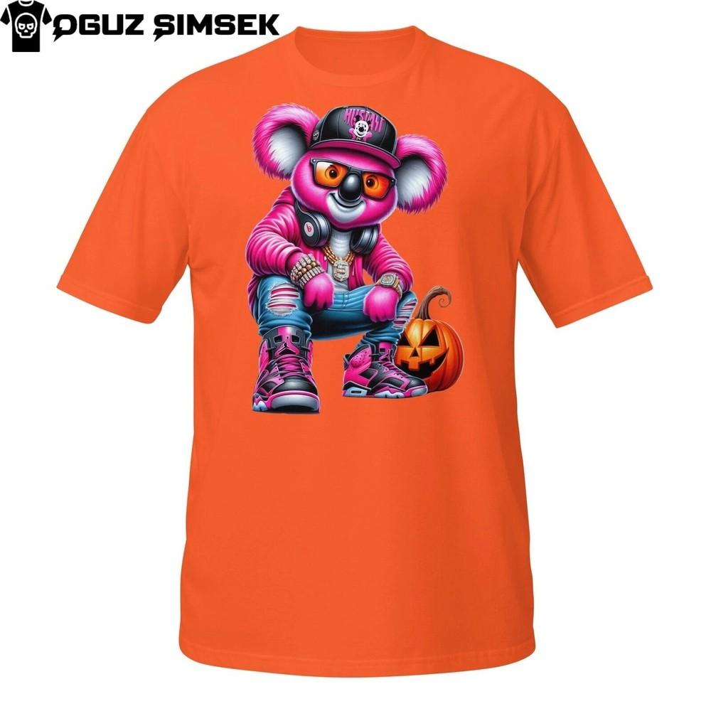 

Уличная футболка с коалой – Хип-хоп Хэллоуин наряд с дизайном тыквы 4XL