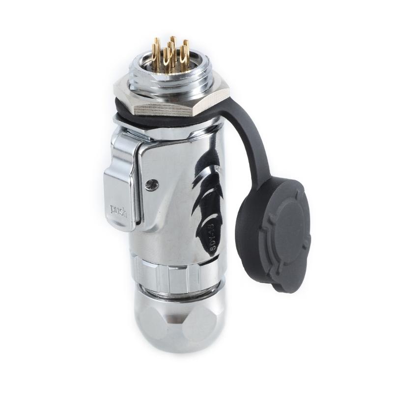 LP16 Fast Locking Aviation Connector Plug with LP12 Socket Full Metal Waterproof 2 3 4 5 7 9Pin Optional Full Metal