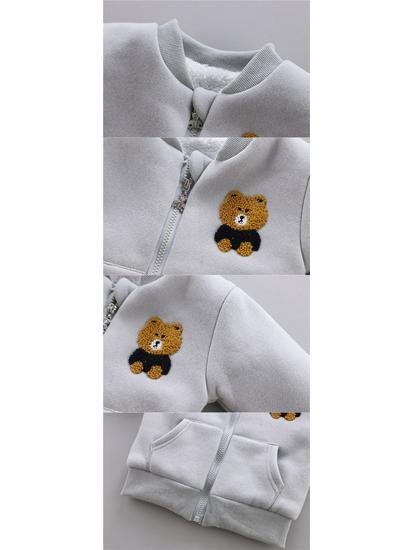 Boys' and Girls' Fleece-Lined Winter 3-Piece Set: Infant To Toddler Sweatshirt & Jacket (1-3 Years)