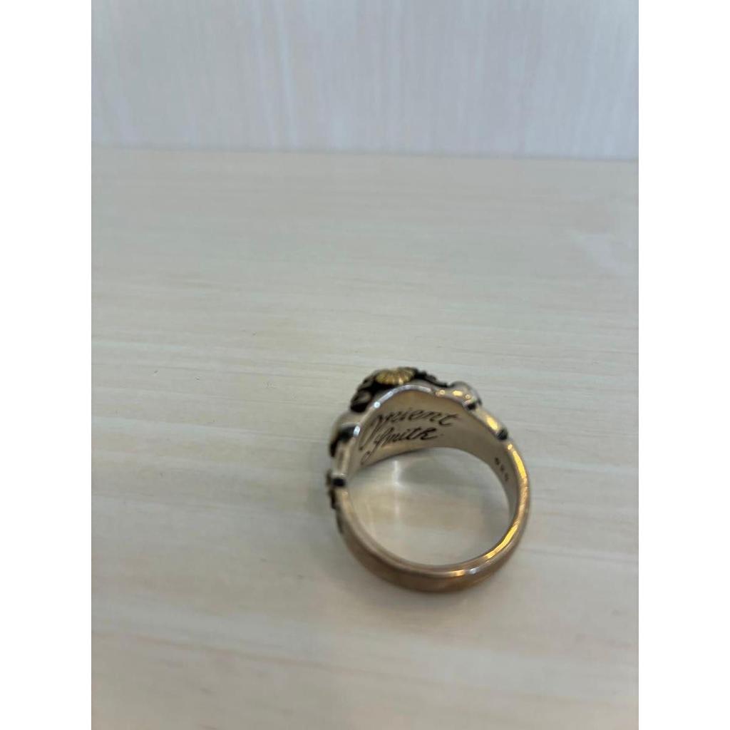 Used ORIENT SMITH Japanese lion ring / silver925  k18