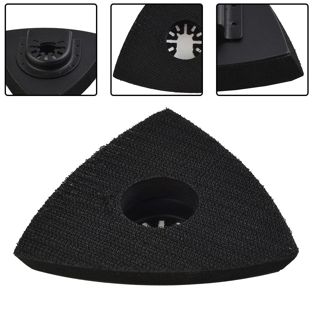 Sanding Pad For Polishing And Grinding Black PU Pad Triangular 1pc