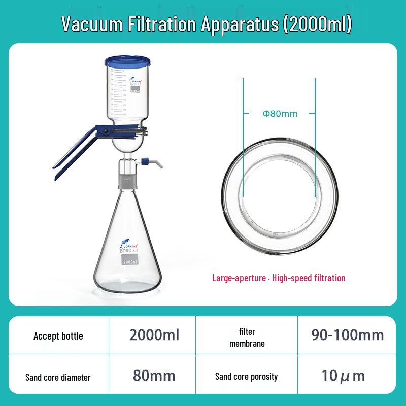 JOANLAB Adjustable Oil-Free Vacuum Pump for Lab Filtration