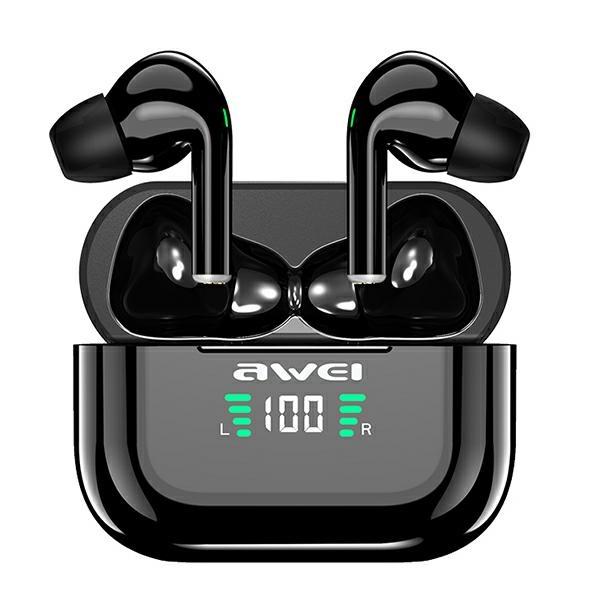 Awei Headphones Bluetooth 5.1 T29P Tws+ Docking Station Black/Black