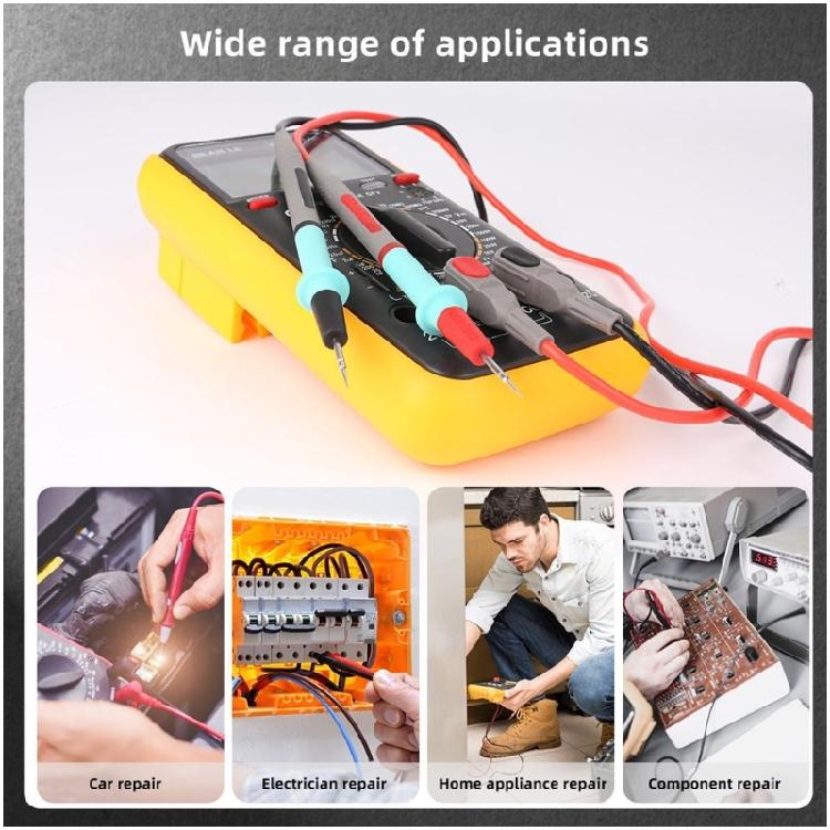 Ergonomic Design 20A 1000V Multimeter Accessories Feature Miniature Tip Probes Test Leads Suitable For Technical Repairs