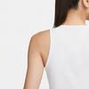 Nike Sportswear Essentials Embroidered Logo Training Tank Top Women Tops White CZ9815-100