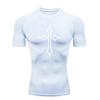 Men's Sports T-shirt Compression Shirt Breathable Training Gym Jogging Running Moisture-Wicking Workout Quick Dry Fitness Short Sleeve