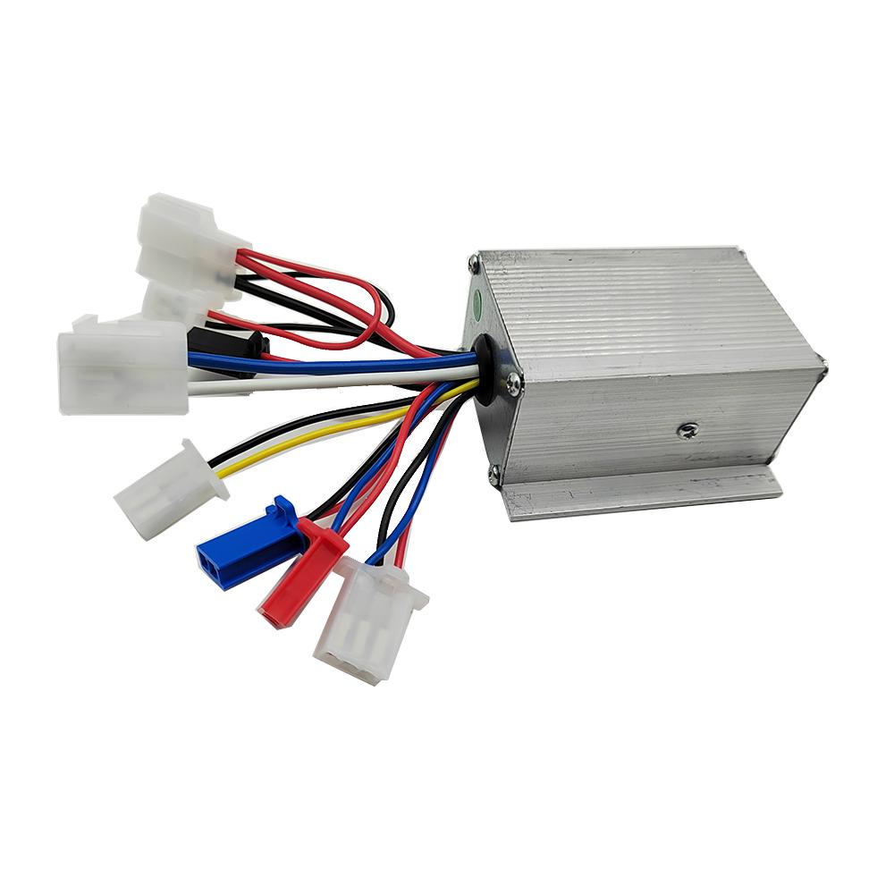 Electric Bike Bicycle Scooter Accessories Motor Brushed Controller & Throttle Twist Grip 24V 36V 48V 250W 350W 500W
