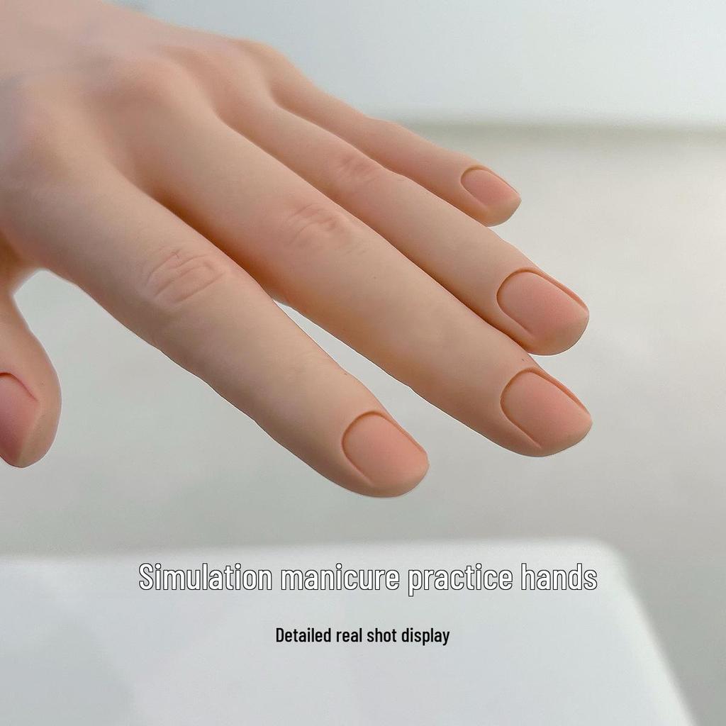 Bendable Wearable Manicure Practice Hand Model for Nail Display