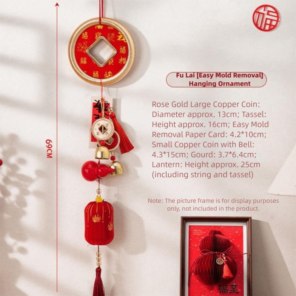 with Bell Housewarming Decoration Festival Style New Year Hangings Spring Festival