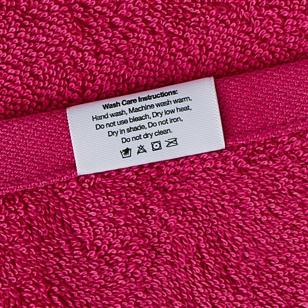 100% Baumwolle 4-teiliges Handtuchset, 500 g/m² (Irisblau und Paradiesrosa)