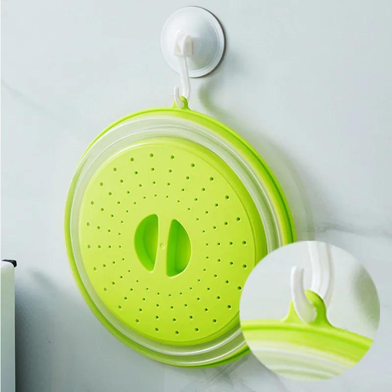 Collapsible Microwave Splatter Cover Multi-Functional Foldable Food Cover BPA-Free Microwave Lid for Kitchen Dishwasher Safe