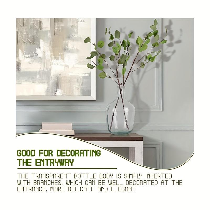 Transparent Glass Vase Tall Farmhouse Branch Vase Centerpiece Glass Vase in Home Decor