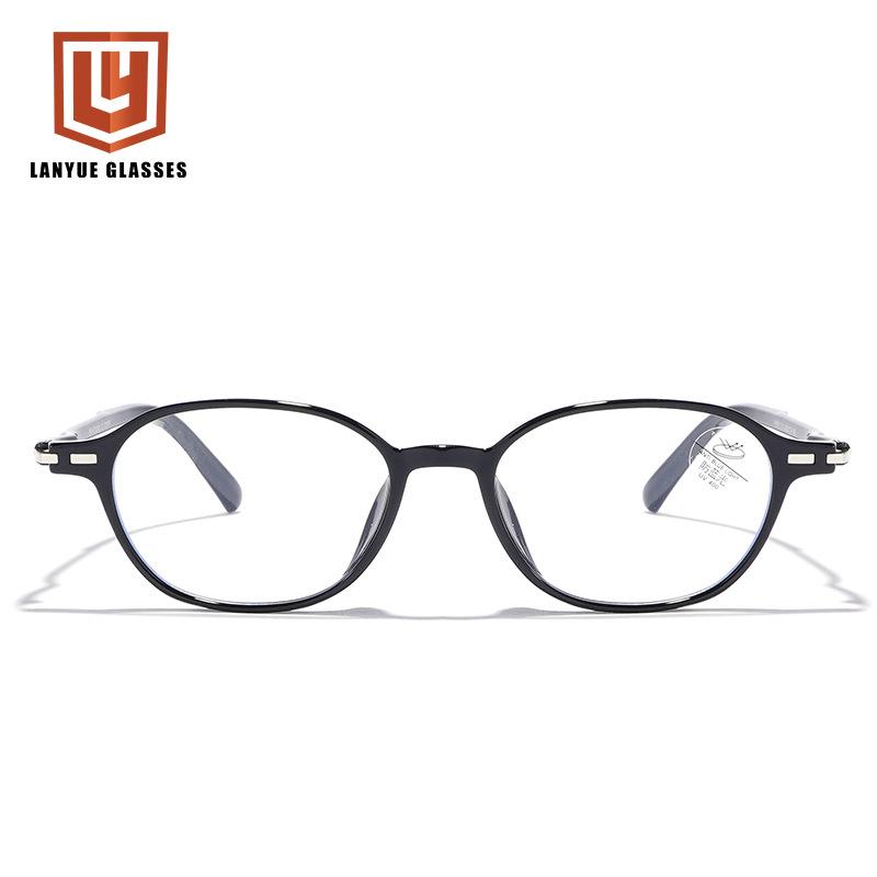 Ultra-light small frame TR glasses frame men's and women's elegant temperament anti-blue flat mirror plain literature and art