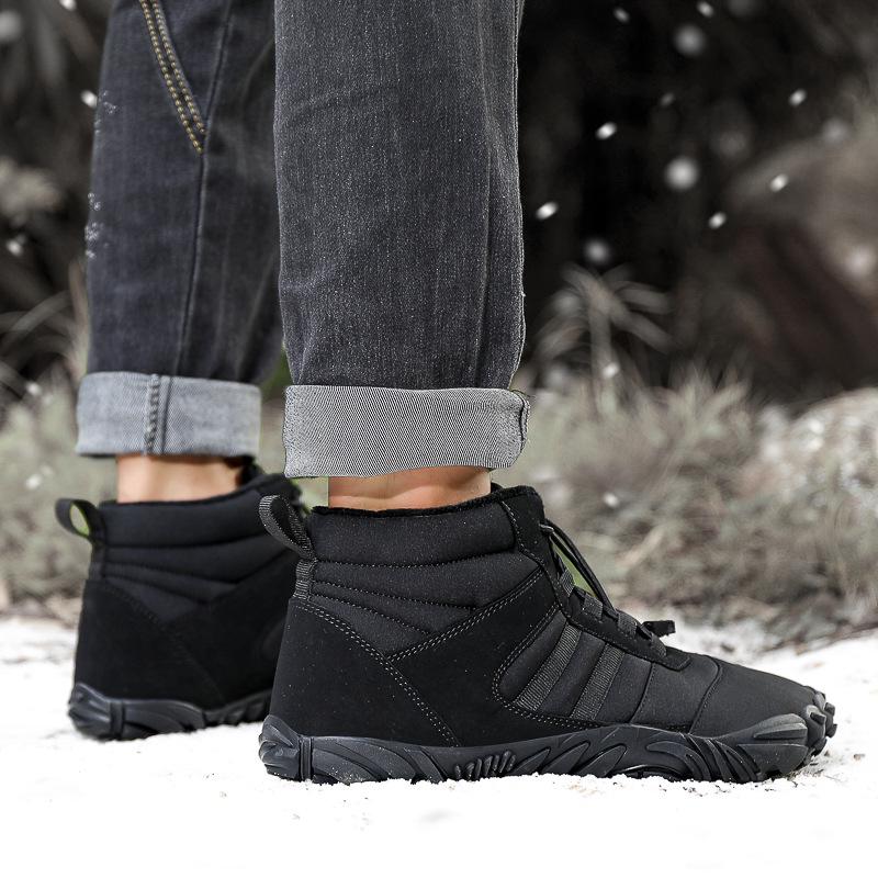 Unisex Outdoor Snow Boots: Velvet-Lined, Non-Slip, Wear-Resistant, Warm Winter Footwear for Men & Women