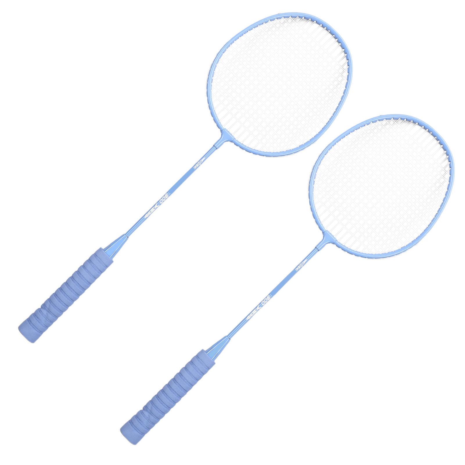 2 Player Badminton Set High Value Sponge Handle Lightweight with 1 Carry Bag 3 Shuttlecocks Portable Badminton Racket Set for Training Entertainment