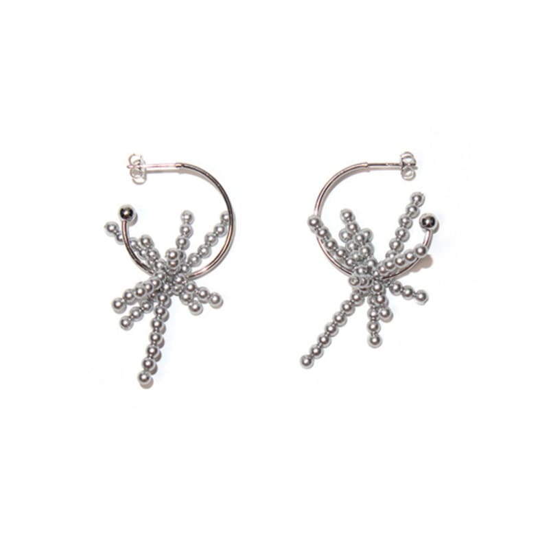 PAULINE LOUISE Signature silver motif earrings (mini) Signature silver motif earrings (mini)
