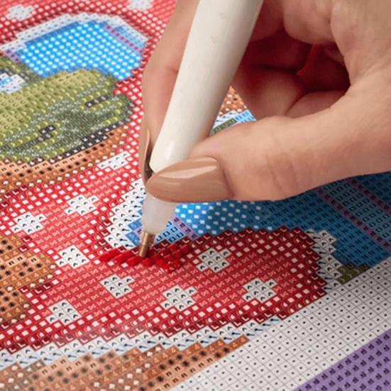 2026 Wall Calendar Rhinestone Painting Kit DIY Rhinestone Art Calendar with Gemstones Pen Tray 12-Month Flip Wall Hanging Calendar