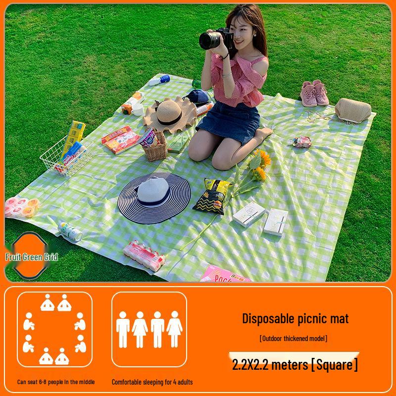Tapis de Pique-nique Portable d'Extérieur - Imperméable, Épais, Parfait pour le Camping, la Plage ou les Sorties Printanières
