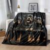 1pc Dog Printing Lightweight Flannel Blanket, Comfortable and Warm Blanket, for Camping Sofa Bed and Couch Office, Gift