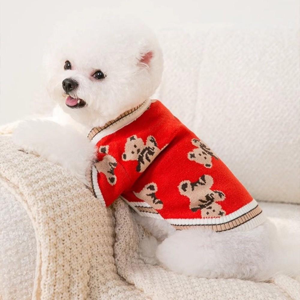 Warm Pet Dog Clothes Knitted Dog Winter Clothes  for Small Medium Dogs Chihuahua Puppy Pet