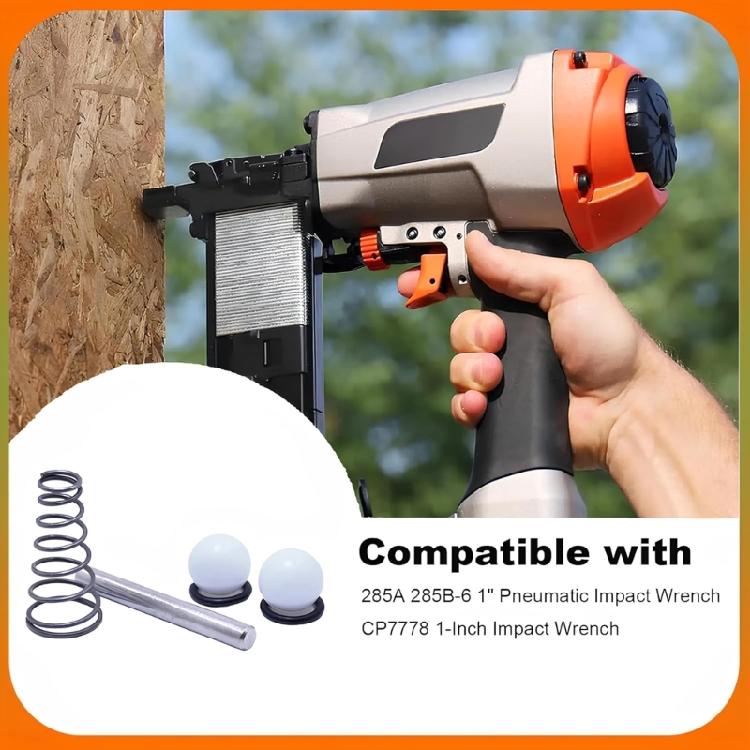 Industrial Pneumatics Impact Wrench Tool Repair Component For Fast Equipment Recovery Includes Springs Ball O-Rings