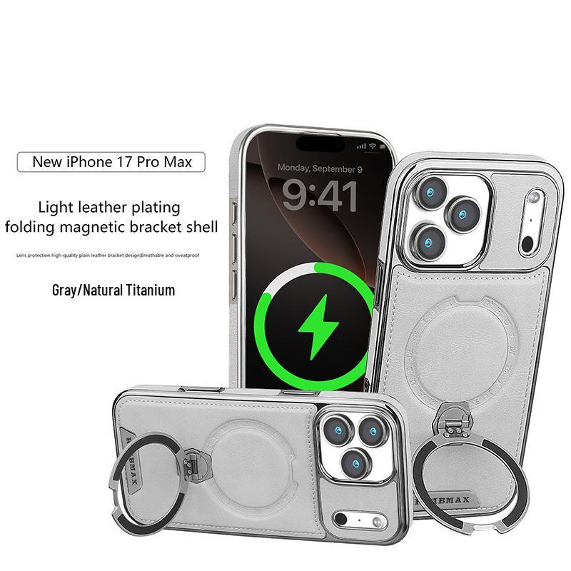 Magnetic Rotating Stand Protective Case for iPhone 16/15 Pro Max/17
