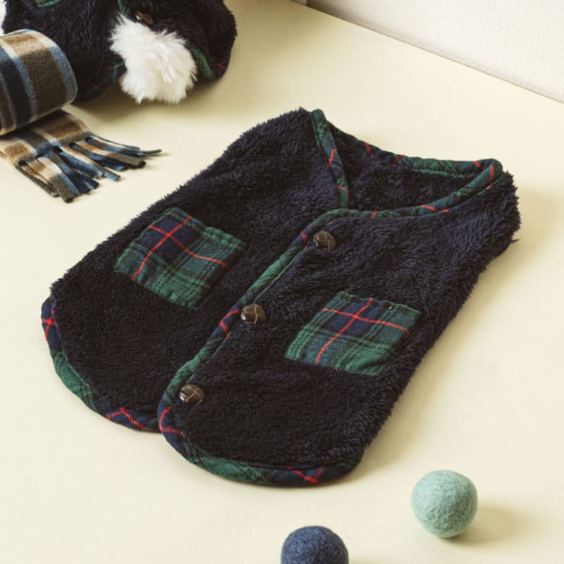 

[Pet] Simple Pocket Vest L Navy