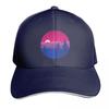 Subtle Bisexual Pride Flag Mountainscape Baseball Cap Unisexs Big Size Hat Mountaineering Western Hat Sunscreen Golf Women Unisexs
