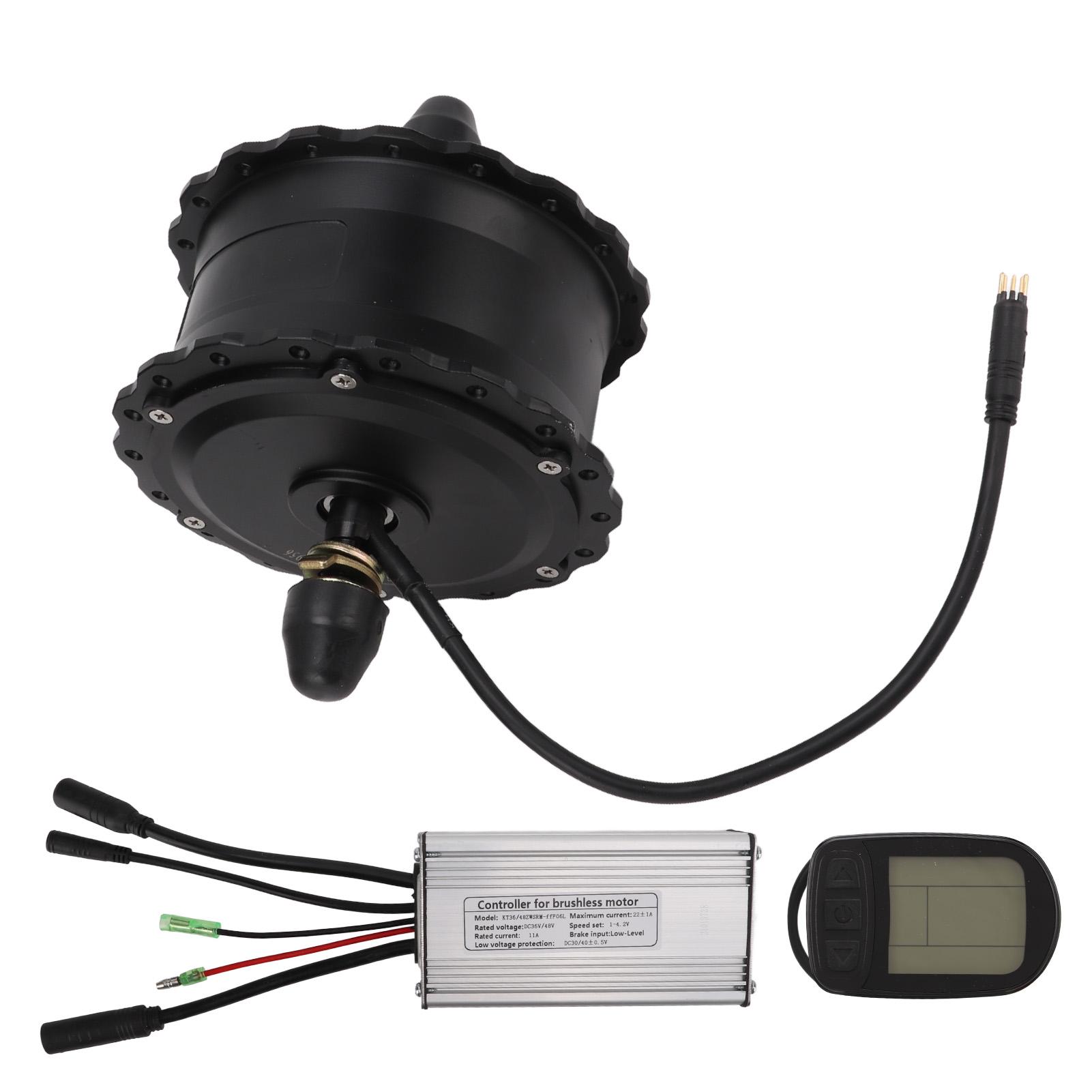 

48 В 500 Вт электрический велосипед передний привод мотор-редуктор комплект с ЖК-дисплеем 5 метров водонепроницаемый разъем 26 дюймов