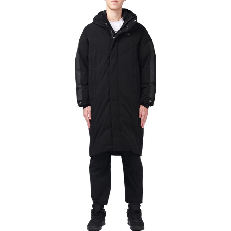 New Balance Parka Coats Men's Black Hooded Moderate NQ94R041-BK
