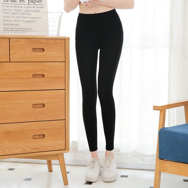 

Women s High-Stretch Black Yoga Crop Pants - Spring/Autumn Base Layer, Thin, Tight Fit XXL (for 120-145 jin)