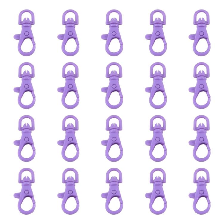 20PCS Practical Plastic Lobster Clasps Safe Materials Jewelry Component Supplies for Jewelry Findings and Keychains