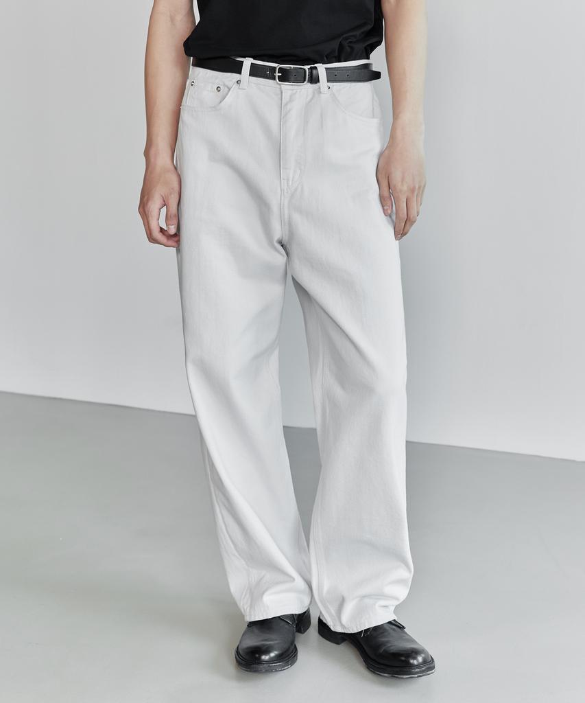 Beulaendideu 1855 Light Gray Jeans [Extra Wide Straight]