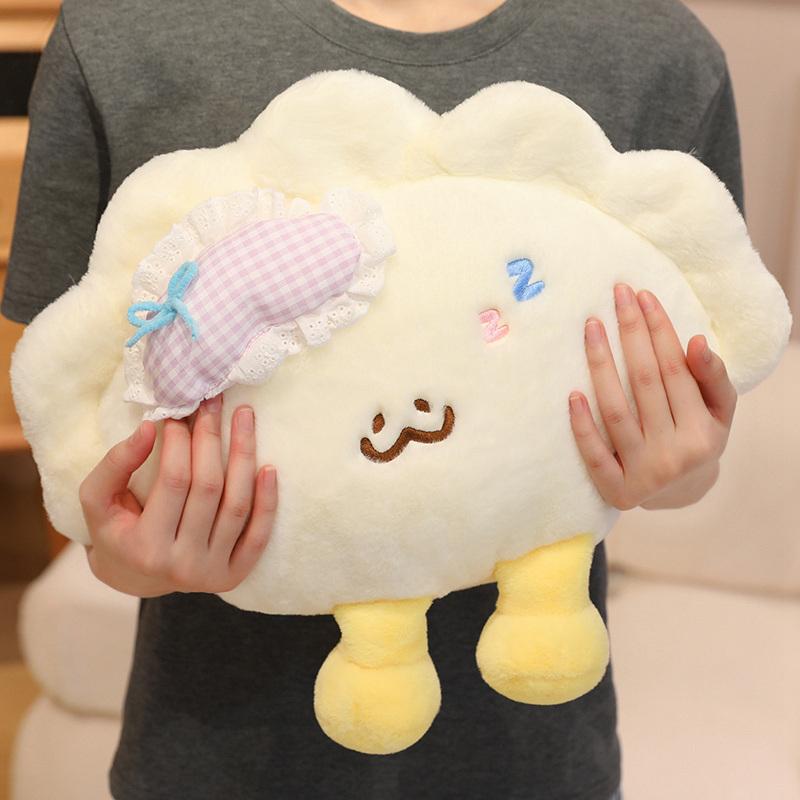 28/40CM Cute Dumpling Plush Pillow Soft Food Stuffed Sofa Cushion Toys Comfortable Sleep Pillow Doll